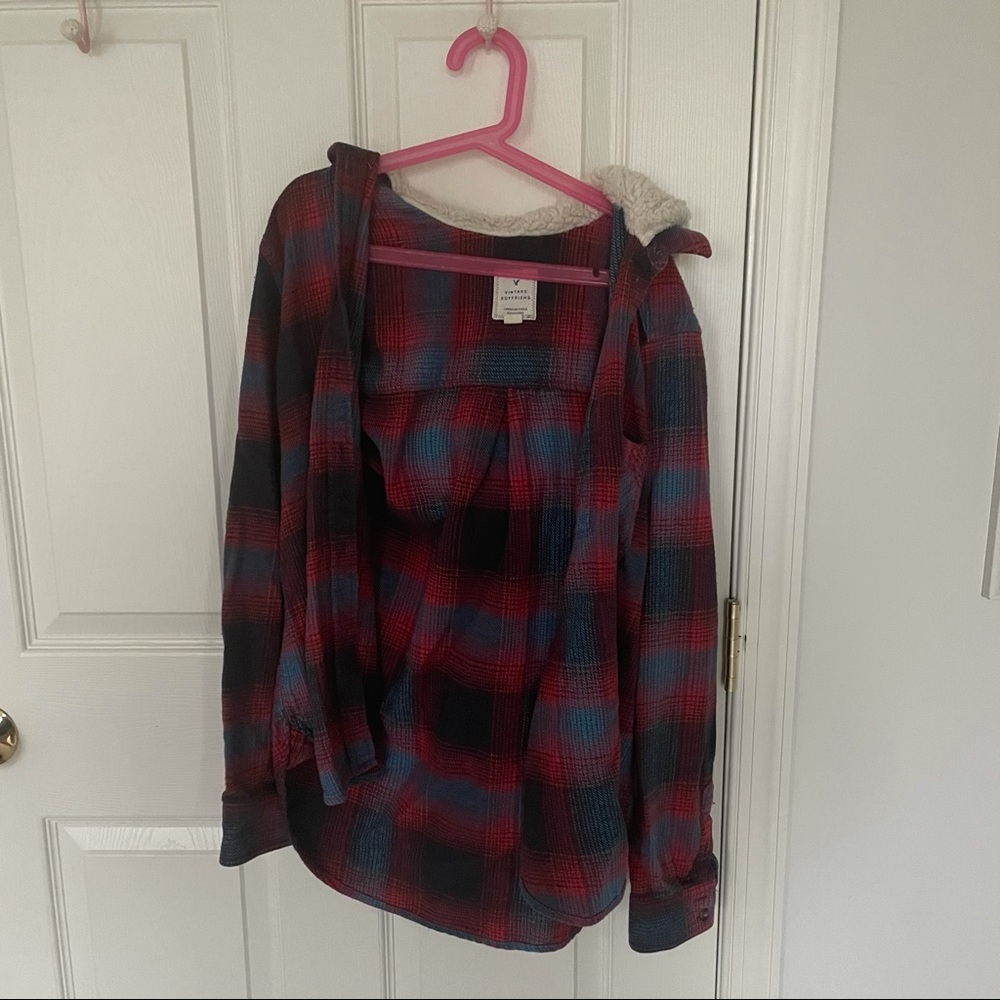 American Eagle flannel w/ fleece